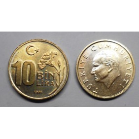 TURKEY 10 Bin Lira 1995