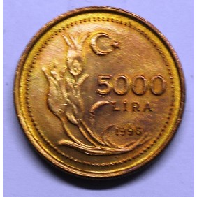 TURKEY 5000 Lira 1996