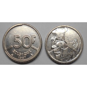 BELGIUM 50 Francs 1987...