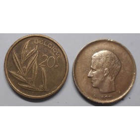 BELGIUM 20 Francs 1980...