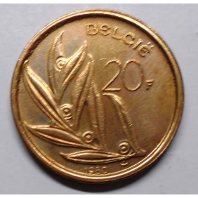 BELGIUM 20 Francs 1980 Belgie