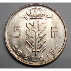 BELGIUM 5 Francs 1965 Belgie