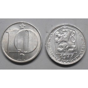 CZECHOSLOVAKIA 10 Haleru 1977