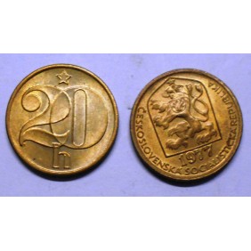 CZECHOSLOVAKIA 20 Haleru 1977