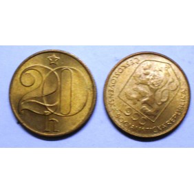 CZECHOSLOVAKIA 20 Haleru 1990