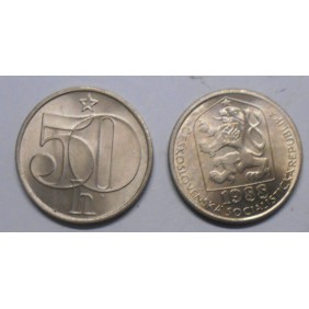 CZECHOSLOVAKIA 50 Haleru 1988