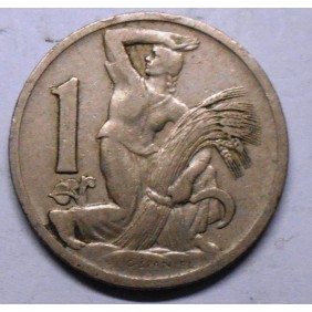 CZECHOSLOVAKIA 1 Koruna 1929