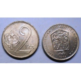 CZECHOSLOVAKIA 2 Koruny 1974
