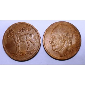 NORWAY 5 Ore 1961