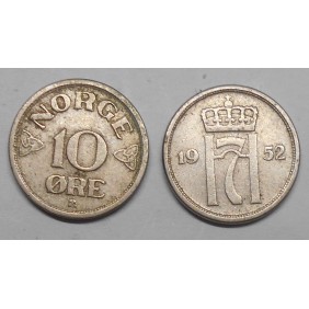 NORWAY 10 Ore 1952