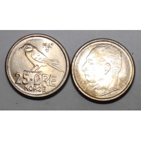 NORWAY 25 Ore 1967
