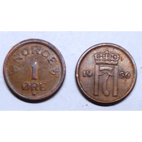 NORWAY 1 Ore 1956