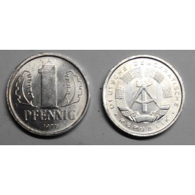DDR 1 Pfennig 1977 UNC