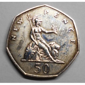 GREAT BRITAIN 50 New Pence...