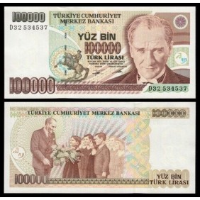 TURKEY 100.000 Lira L.1970...