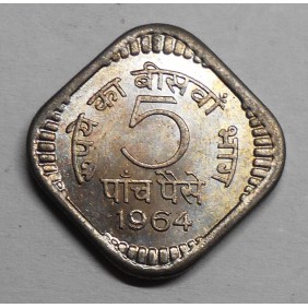 INDIA 5 Paise 1964 C