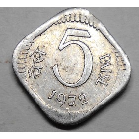 INDIA 5 Paise 1972 B