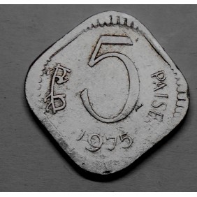 INDIA 5 Paise 1975 H