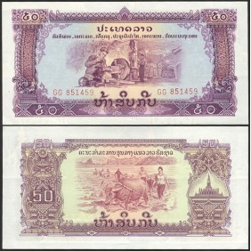 LAOS 50 Kip 1968