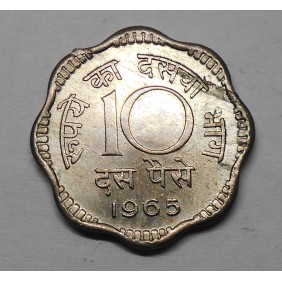 INDIA 10 Paise 1965 C