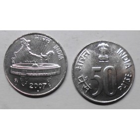 INDIA 50 Paise 2007 N