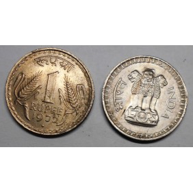 INDIA 1 Rupee 1977 B
