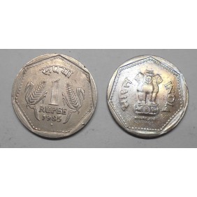 INDIA 1 Rupee 1985 B