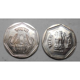 INDIA 1 Rupee 1985 H
