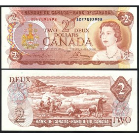 CANADA 2 Dollars 1974