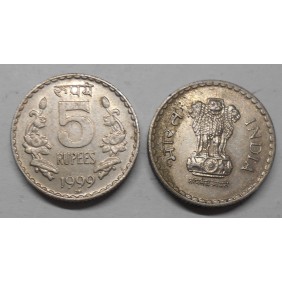 INDIA 5 Rupees 1999 R