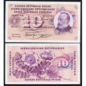 SWITZERLAND 10 Franken 1963