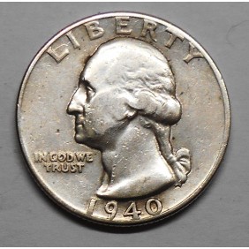 USA Washington Quarter 1940 AG