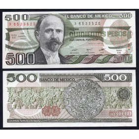 MEXICO 500 Pesos 1984 Serie EE
