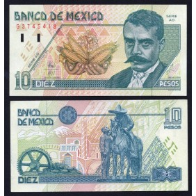 MEXICO 10 Pesos 1996 Serie AD