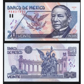 MEXICO 20 Pesos 1994 Serie H