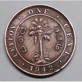 CEYLON 1 Cent 1942