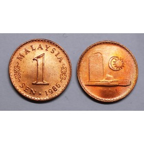 MALAYSIA 1 Sen 1986