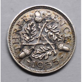 GREAT BRITAIN 3 Pence 1935...
