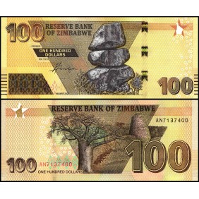 ZIMBABWE 100 Dollars 2023...