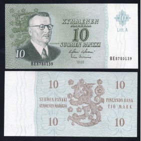 FINLAND 10 Markkaa 1963