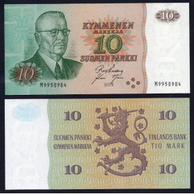 FINLAND 10 Markkaa 1980