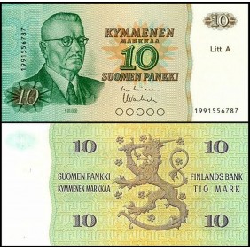 FINLAND 10 Markkaa 1980