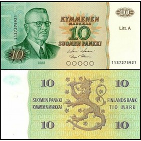 FINLAND 10 Markkaa 1980