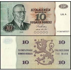 FINLAND 10 Markkaa 1980