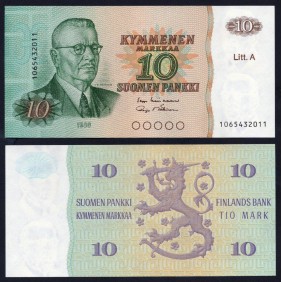 FINLAND 10 Markkaa 1980