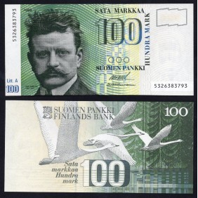 FINLAND 100 Markkaa 1986