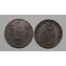 SWEDEN 1 Ore 1901