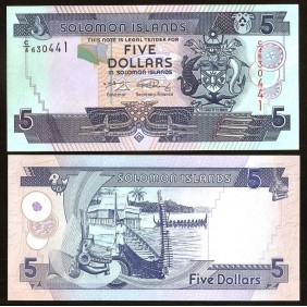 SOLOMON ISLANDS 5 Dollars 2008