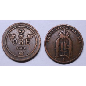 SWEDEN 2 Ore 1882
