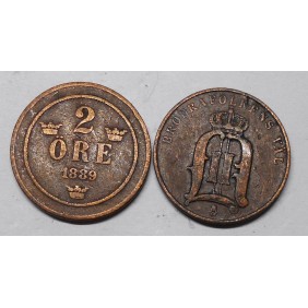 SWEDEN 2 Ore 1889